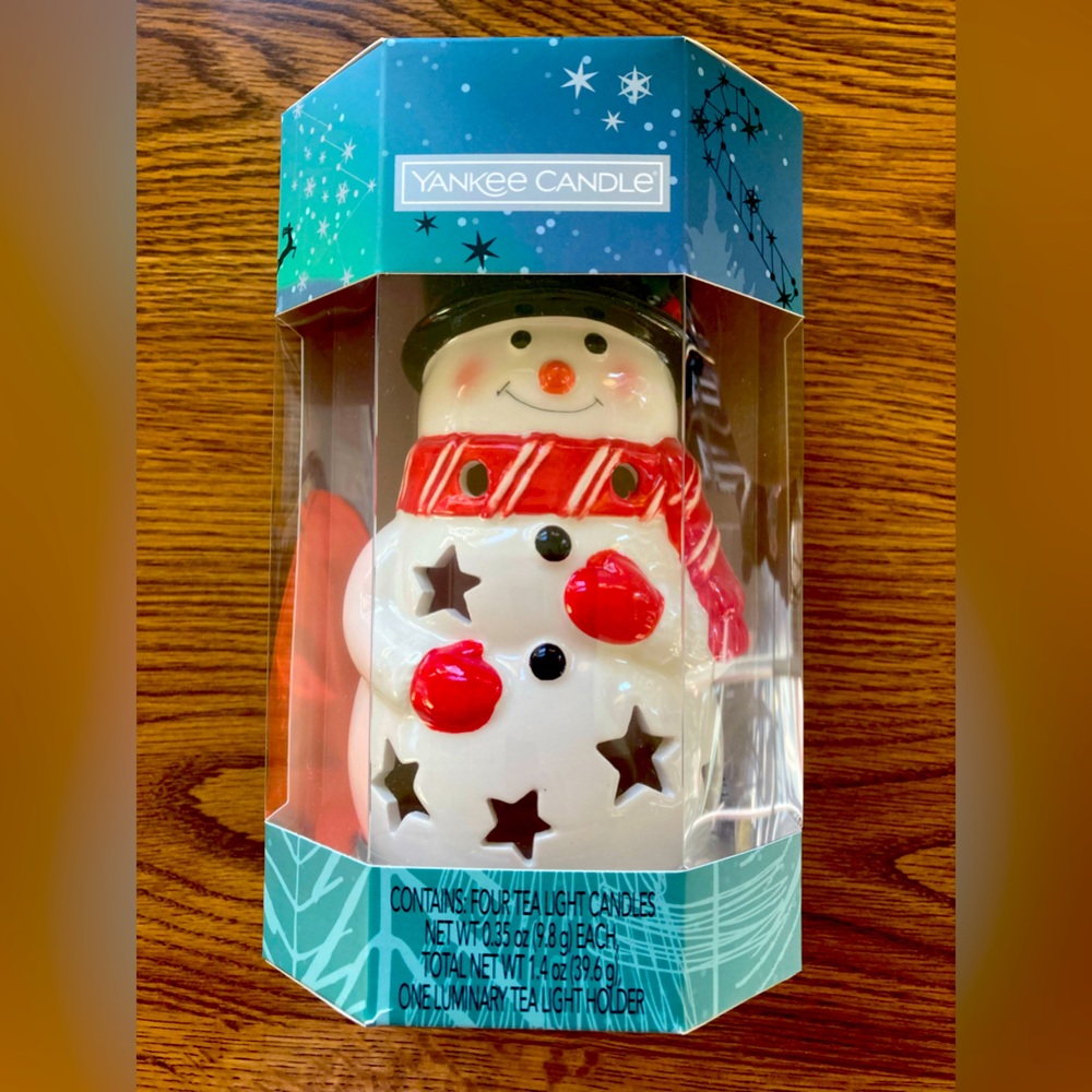Yankee Candle Snowman Luminary NWT